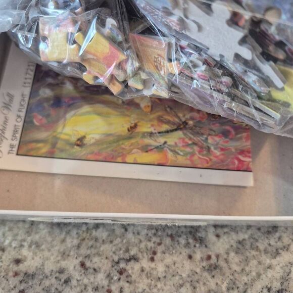 Buffalo Games Josephine Wall Glitter Edition Spirit of Flight 1000 pc Jigsaw Puz - Picture 10 of 10